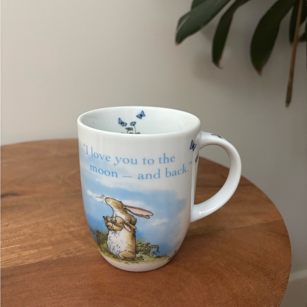 Guess how much I love you Mug with Rabbit and Butterfly Design